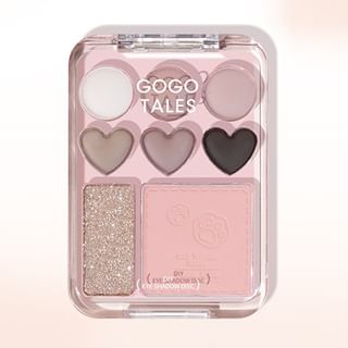 GOGO TALES - Heart Blush Palette - Milk Tea, #G06 Milk Tea - 9.5g, 70 g, 6955416237677