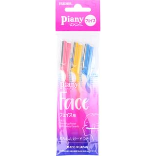FEATHER - Piany Face L Touch Up Razor, 3 pcs, 20 g, 4902470370309