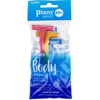FEATHER - Piany Body T Touch Up Razor, 3 pcs, 20 g, 4902470160511