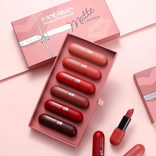 HANDAIYAN - Mousse Matte Lipstick 6 Colors Set, Set (3g x 6), 178 g, 6971690681135
