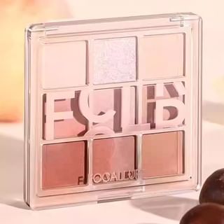 FOCALLURE - 9-Color Eyeshadow - Peach Pink, #PK04 Peach Pink - 10g, 80 g, 6941845818372