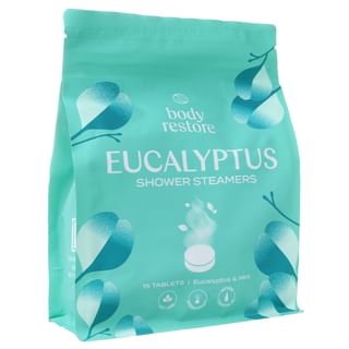 Body Restore - Shower Steamers Aromatherapy Eucalyptus & Mint Shower Bomb, 15 pcs, 377 g, 850059313015