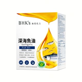 BHK’s - Deep Sea Fish Oil Omega-3 Softgel, 60 softgels, 240 g, 4713051525939