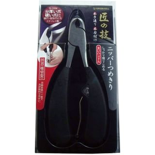 Green Bell - Stainless Steel Nipper Nail Clipper Concave Blade Cutting Type, 1 pc, 115 g, 4972525052733