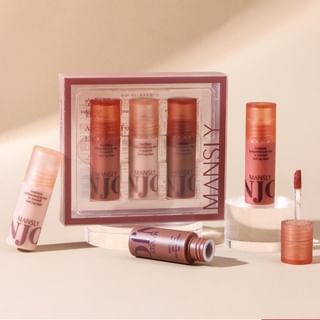 MANSLY - Lightweight Matte Lip Glaze Set, Set (2.2g x 3), 80 g, 6902644330977