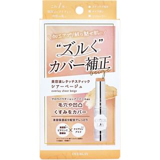 Cosmetex Roland - Overlay Essence Retouch Stick Concealer Sheer Beige, 1 pc, 41 g, 4936201108046