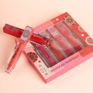 HANDAIYAN - 6 Color Bohemian Rhapsody Lip Gloss Set, Set (7.2ml*6), 198 g, 6912345678902