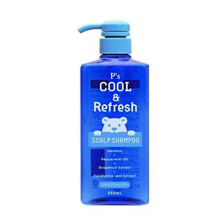 Cosme Station - P’S Cool & Refresh Scalp Shampoo, 550ml, 600 g, 4582400830594