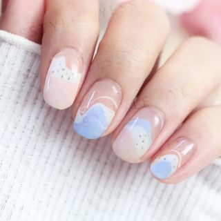 Lunacaca - Sakura Ocean Nail Art Stickers, 24 pcs, 10 g, 4892022007994