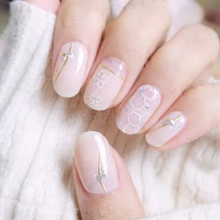 Lunacaca - Sakura Throbbing Nai lArt Stickers, 24 pcs, 10 g, 4892022001029