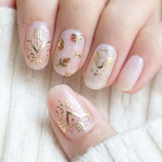 Lunacaca - Virgo Constellation Nail Art Stickers, 24 pcs, 10 g, 4892022001048