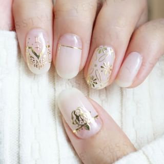 Lunacaca - Gemini Constellation Nail Art Stickers, 24 pcs, 10 g, 4892022001050