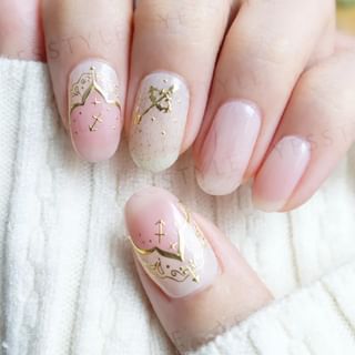 Lunacaca - Sagittarius Constellation Nail Art Stickers, 24 pcs, 10 g, 4892022001054