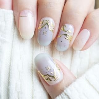 Lunacaca - Pisces Constellation Nail Art Stickers, 24 pcs, 10 g, 4892022001052