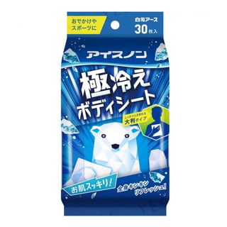 Hakugen - Ice Non Extremely Cool Body Sheet, 30 pcs, 200 g, 4902407024633