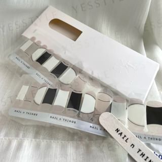 NAIL n THINGS - ND06 French Waltz Self-Adhesive Design Nail Polish Wraps, 1 set, 20 g, 56486364