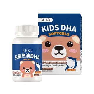 BHK’s - Kids DHA Fish Oil Chewable Softgel Orange Flavor, 60 softgels, 240 g, 4713051524734