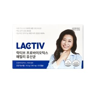 LACTIV - Family Probiotics, 350mg x 30 capsules, 64 g, 8809787230004
