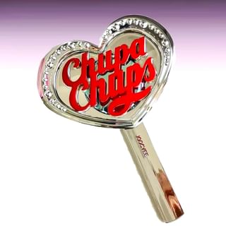 JOOCYEE - Special Edition Handheld Heart Mirror, #Chupa Chups Heart Mirror, 176 g, 6974146263541