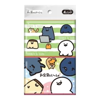 DAIREI - Obungu to Issho Pocket Tissue, 4 pcs, 48 g, 4570118133229
