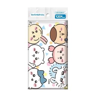 DAIREI - Chiikawa Facial Softpack Tissue, 120 pcs, 88 g, 4570118124449