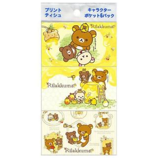 DAIREI - San-X Rilakkuma Sweets Pocket Tissue, 6 pcs, 50 g, 4901988326761