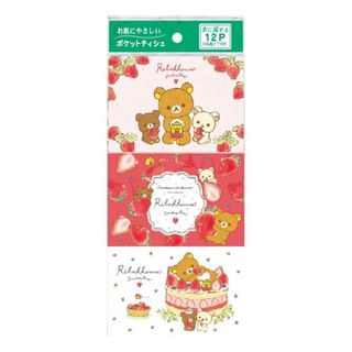 DAIREI - Rlilakkuma Pocket Tissue, 12 pcs, 115 g, 4901988100057