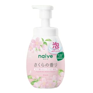 Kracie - Naive Foaming Body Wash Sakura Limited Edition, 600ml, 650 g, 4901417160713