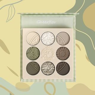 CHEERFLOR - Farley Garden Magic Circle Embossed Eyeshadow - CFR970 Forest Moss, CFR970 Forest Moss - 6.8g, 70 g, 6973411954818