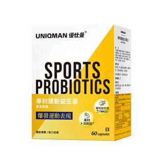 BHK’s - Uniqman Sports Probiotics Ex Veg Capsule, 60 capsules, 240 g, 4713051527735