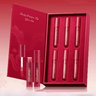 COLORKEY - Dragon Year Series Mini Lip Gloss Gift Set, #Mini Lip Gloss Gift Set - 6pcs, 198 g, 6975326786294