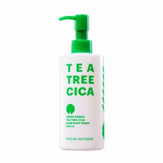 NATURE REPUBLIC - Green Derma Tea Tree Cica Acne Body Wash, 300ml, 600 g, 8806173486335