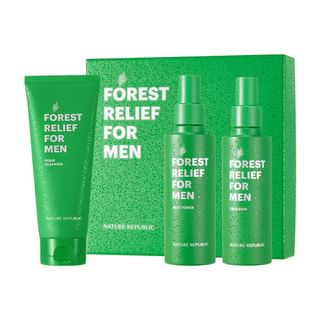 NATURE REPUBLIC - Forest Relief For Men Skin Care Set, 3pcs, 900 g, 8806173487158