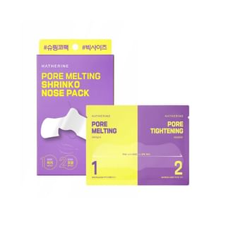 HATHERINE - Pore Melting Shrinko Nose Pack, 4 packs, 50 g, 8809716943586