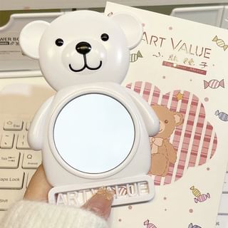 Art Value - Cartoon Bear Portable Mirror, White - One Size, 50 g, (no barcode)