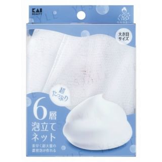 KAI - Super Rich Lather 6-Layer Net, 1 pc, 40 g, 4901601074444