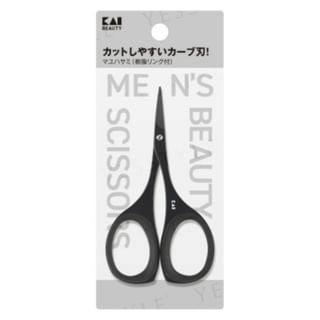 KAI - Men’s Beauty Scissors For Eyebrow Titanium Black, 1 pc, 21 g, 4901601076868