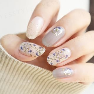Lunacaca - Foreign Pace Nail Art Stickers, 24 pcs, 10 g, 4892024001079