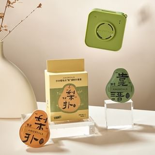 AMORTALS - Pear-Shaped Powder Puff Set with Case, Puff Set (2pcs & Case), 120 g, 6976416411348