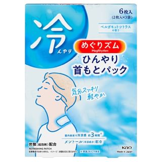 Kao - MegRhythm Cool Neck Patch, 6 pcs, 120 g, 4901301438782