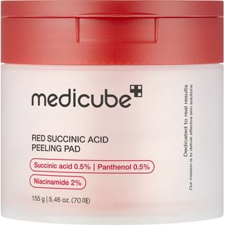 medicube - Red Succinic Acid Peeling Pad, 70 pads, 390 g, 8809960356170