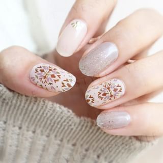 Lunacaca - Wandering Smile Nail Art Stickers, 24 pcs, 10 g, 4892024001080