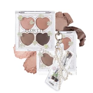 FLORTTE - Blooming Series 4 Color Eyeshadow - 01, #01 - 2.7g, 52 g, 6926309395200