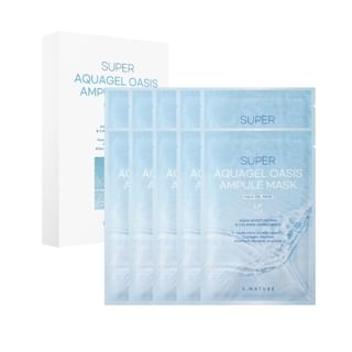 S.NATURE - Super Aquagel Oasis Ampule Mask Set (10 pcs), 30ml x 10 sheet, 400 g, 8809506310574