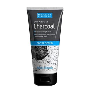 Beauty Formulas - Charcoal Facial Scrub, 150ml, 180 g, 5012251012249