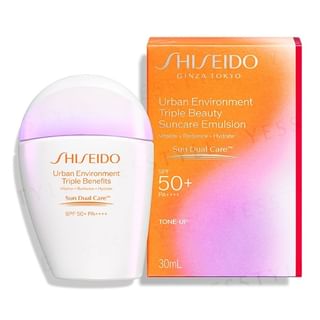 Shiseido - Urban Environment Triple Beauty Suncare Emulsion Tone-Up SPF 50+ PA++++, 30ml, 100 g, 729238182097