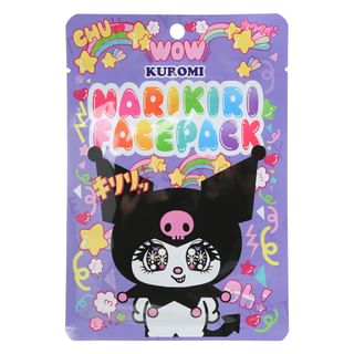 ASUNAROSYA - Sanrio Kuromi Narikiri Face Pack Cute Nabeyuka, 1 pc, 28 g, 4991567273623
