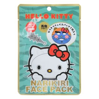 ASUNAROSYA - Sanrio Hello Kitty Narikiri Face Pack Ao Oni, 1 pc, 28 g, 4991567273685