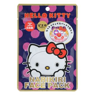 ASUNAROSYA - Sanrio Hello Kitty Narikiri Face Pack Pierrot, 1 pc, 28 g, 4991567273708
