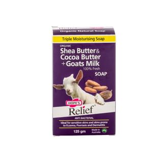 Hope’s Relief - Goat Milk, Shea & Cocoa Soap, 125g, 150 g, 9338598000203